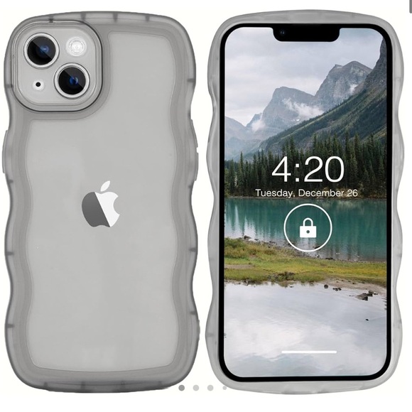 🎈Phone Case Compatible with iPhone 15 Plus, Curly Wavy Edge, NIP - Picture 3 of 7